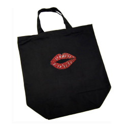 Tygkasse - Red Kissy Lips