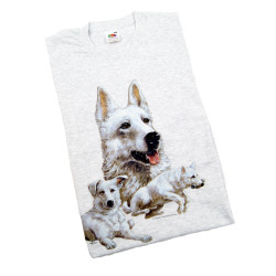 T-shirt Vit Herdehund
