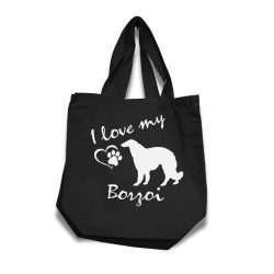 Borzoi tygkasse korta handtag