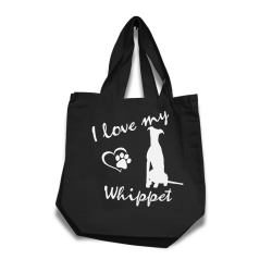Whippet tygkasse korta handtag