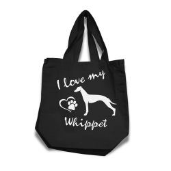 Whippet tygkasse korta handtag