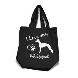 Whippet tygkasse korta handtag
