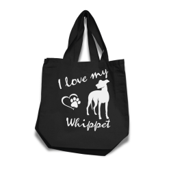 Whippet tygkasse korta handtag