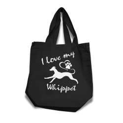 Whippet tygkasse korta handtag