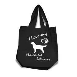 Flatcoated Retriever tygkasse korta handtag