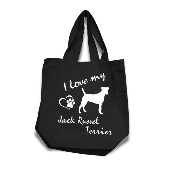 Jack Russel Terrier tygkasse med korta handtag - Stilfull och praktisk - Torshammarens