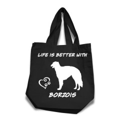 Borzoi tygkasse korta handtag