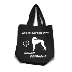 Galgo Español tygkasse korta handtag