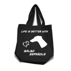 Galgo Español tygkasse korta handtag