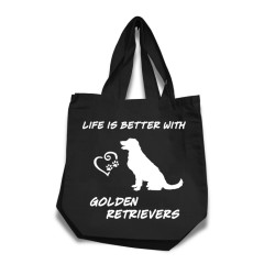 Golden Retriever tygkasse korta handtag