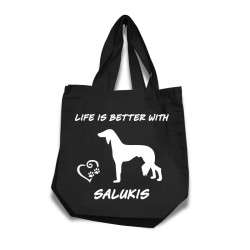 Saluki tygkasse korta handtag