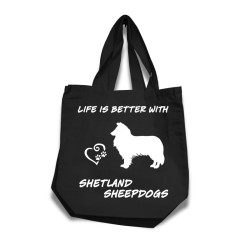 Shetland Sheepdog tygkasse korta handtag