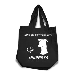 Whippet tygkasse korta handtag