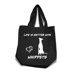 Whippet tygkasse korta handtag