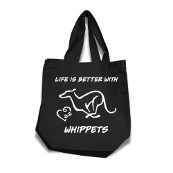 Whippet tygkasse korta handtag