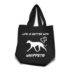 Whippet tygkasse korta handtag