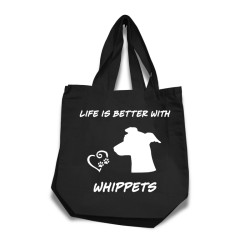 Whippet tygkasse korta handtag