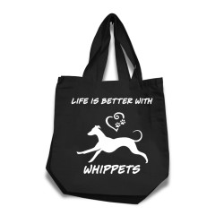 Whippet tygkasse korta handtag