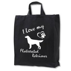Flatcoated Retriever tygkasse korta handtag