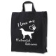 Flatcoated Retriever tygkasse med korta handtag - Stilfull och praktisk - Torshammarens