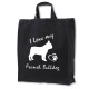 Fransk Bulldog tygkasse med korta handtag - Stilfull och praktisk - Torshammarens