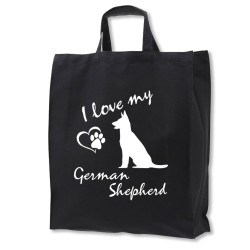 Schäferhund tygkasse korta handtag