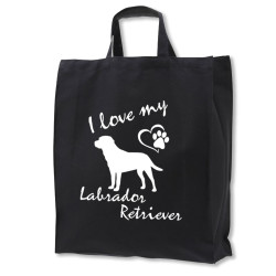 Labrador Retriever tygkasse korta handtag