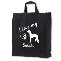 Saluki tygkasse korta handtag