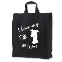 Whippet tygkasse korta handtag