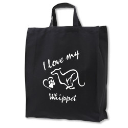 Whippet tygkasse korta handtag