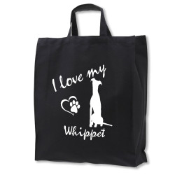 Whippet tygkasse korta handtag