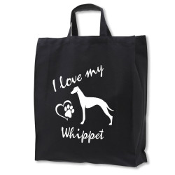 Whippet tygkasse korta handtag