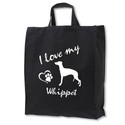 Whippet tygkasse korta handtag