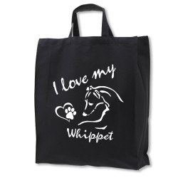 Whippet tygkasse korta handtag