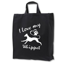 Whippet tygkasse korta handtag