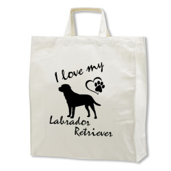 Labrador Retriever tygkasse korta handtag
