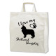 Shetland Sheepdog tygkasse med korta handtag - Stilfull och praktisk - Torshammarens
