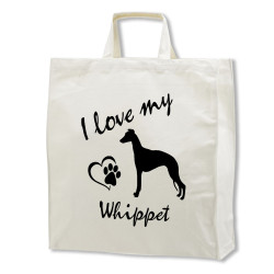Whippet tygkasse korta handtag