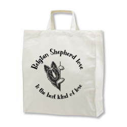 Belgian Shepherd Love - tygkasse korta handtag