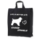 Cocker Spaniel tygkasse med korta handtag - Stilfull och praktisk - Torshammarens