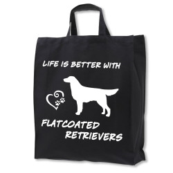 Flatcoated Retriever tygkasse korta handtag