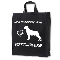 Rottweiler tygkasse korta handtag