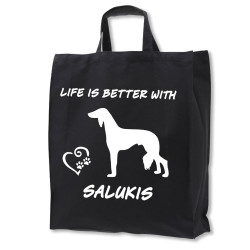 Saluki tygkasse korta handtag
