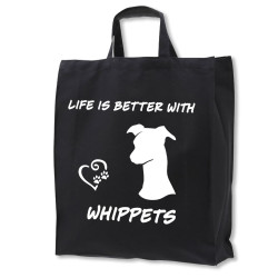 Whippet tygkasse korta handtag