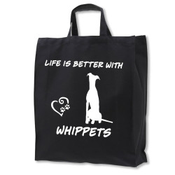 Whippet tygkasse korta handtag