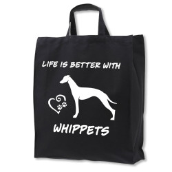 Whippet tygkasse korta handtag