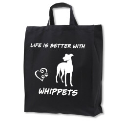 Whippet tygkasse korta handtag
