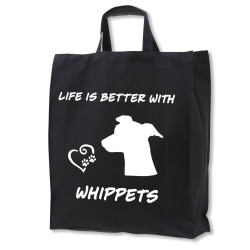 Whippet tygkasse korta handtag