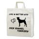 Jack Russel Terrier tygkasse med korta handtag - Stilfull och praktisk - Torshammarens