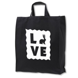 Love - tygkasse korta handtag